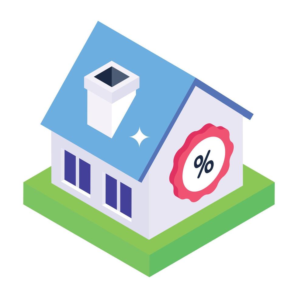 Home infographic isometric icon, editable vector