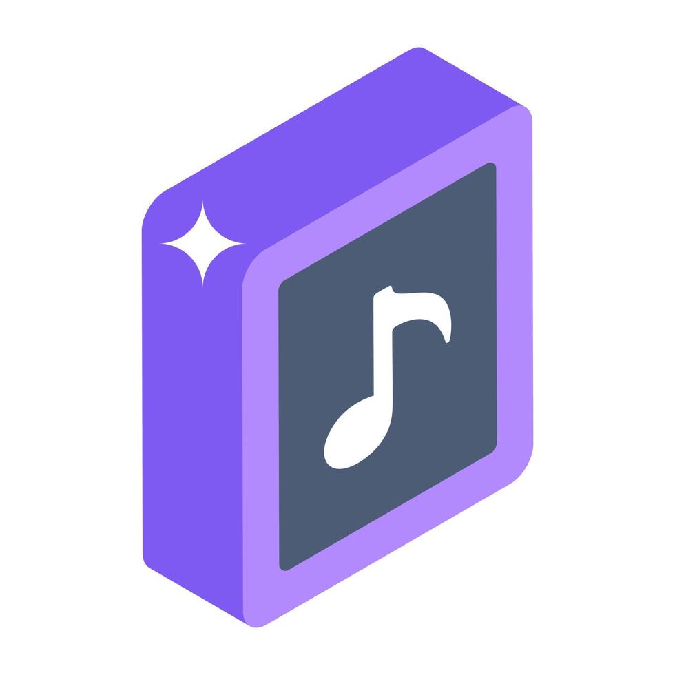 Editable icon of music board, download now vector