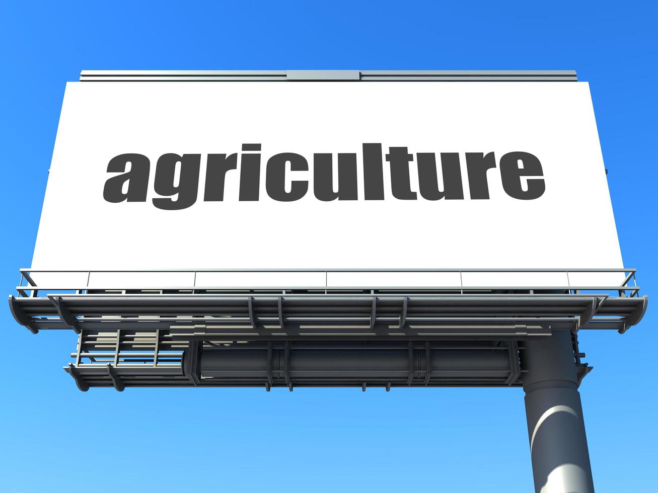 agriculture word on billboard photo