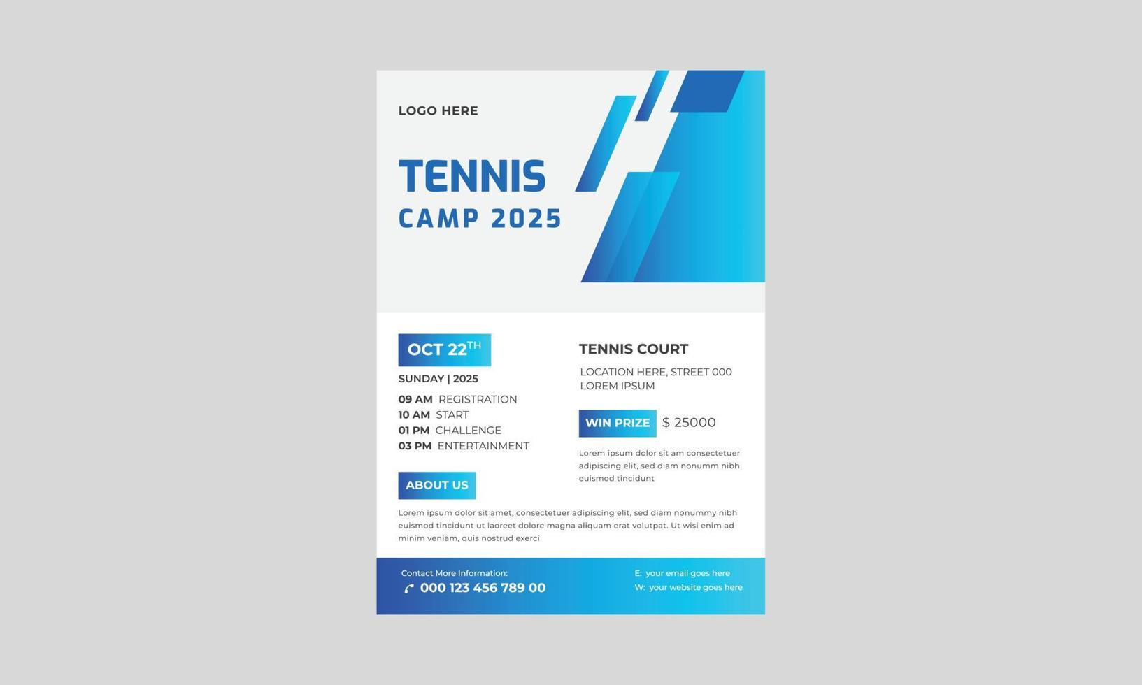 Tennis Poster Set Vector. Design For Sport Bar Promotion Flyer, Tennis Tournament Flyer Design Template, Tennis Poster Set Vector. vector