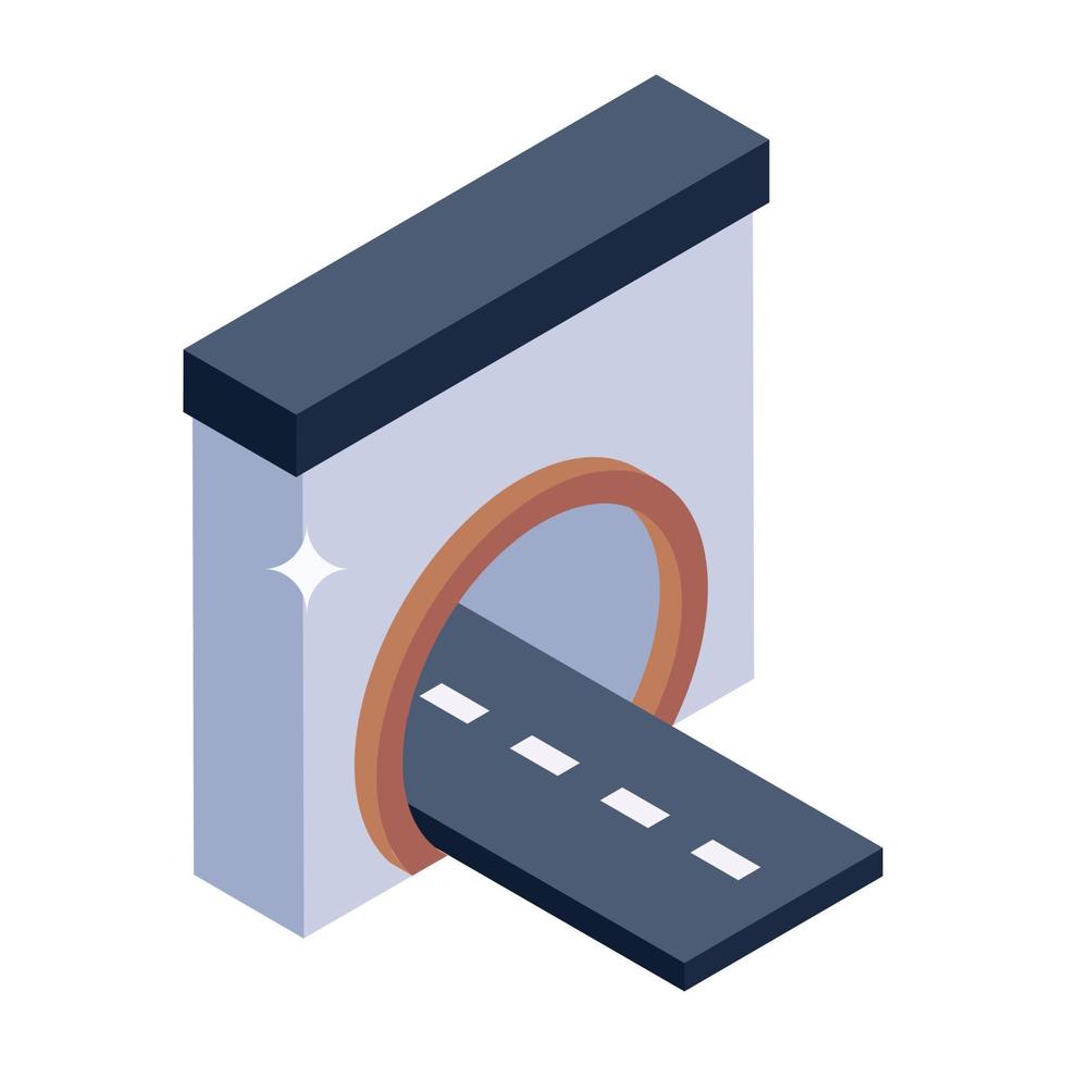 Road lights in isometric trendy icon vector