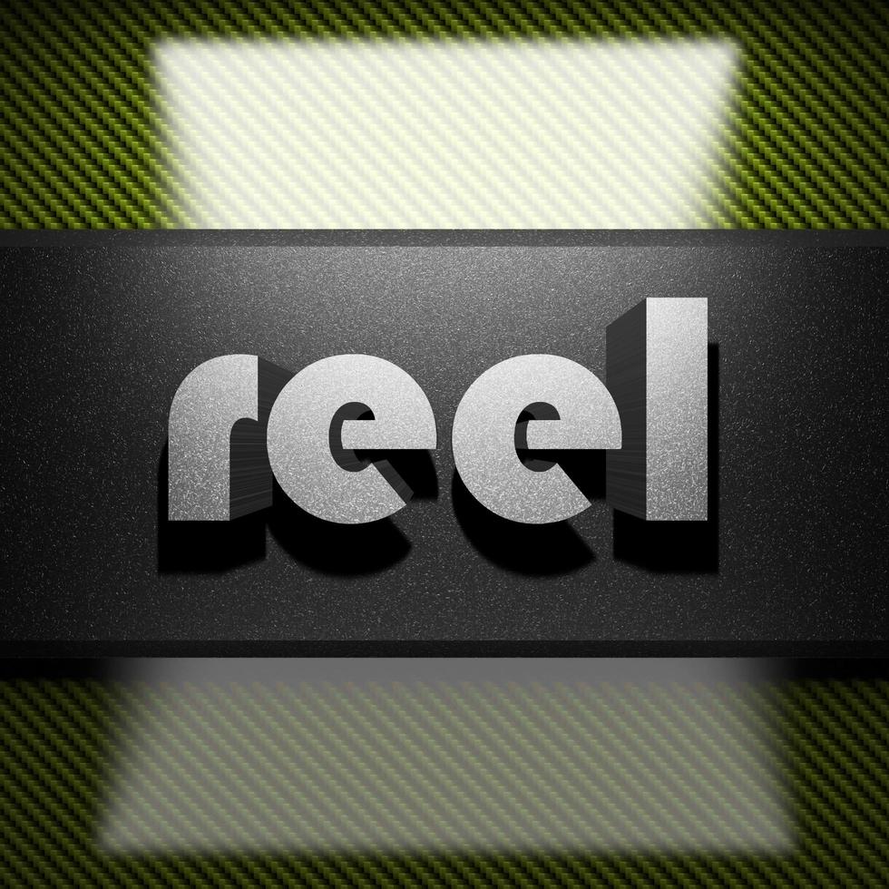 reel word of iron on carbon photo