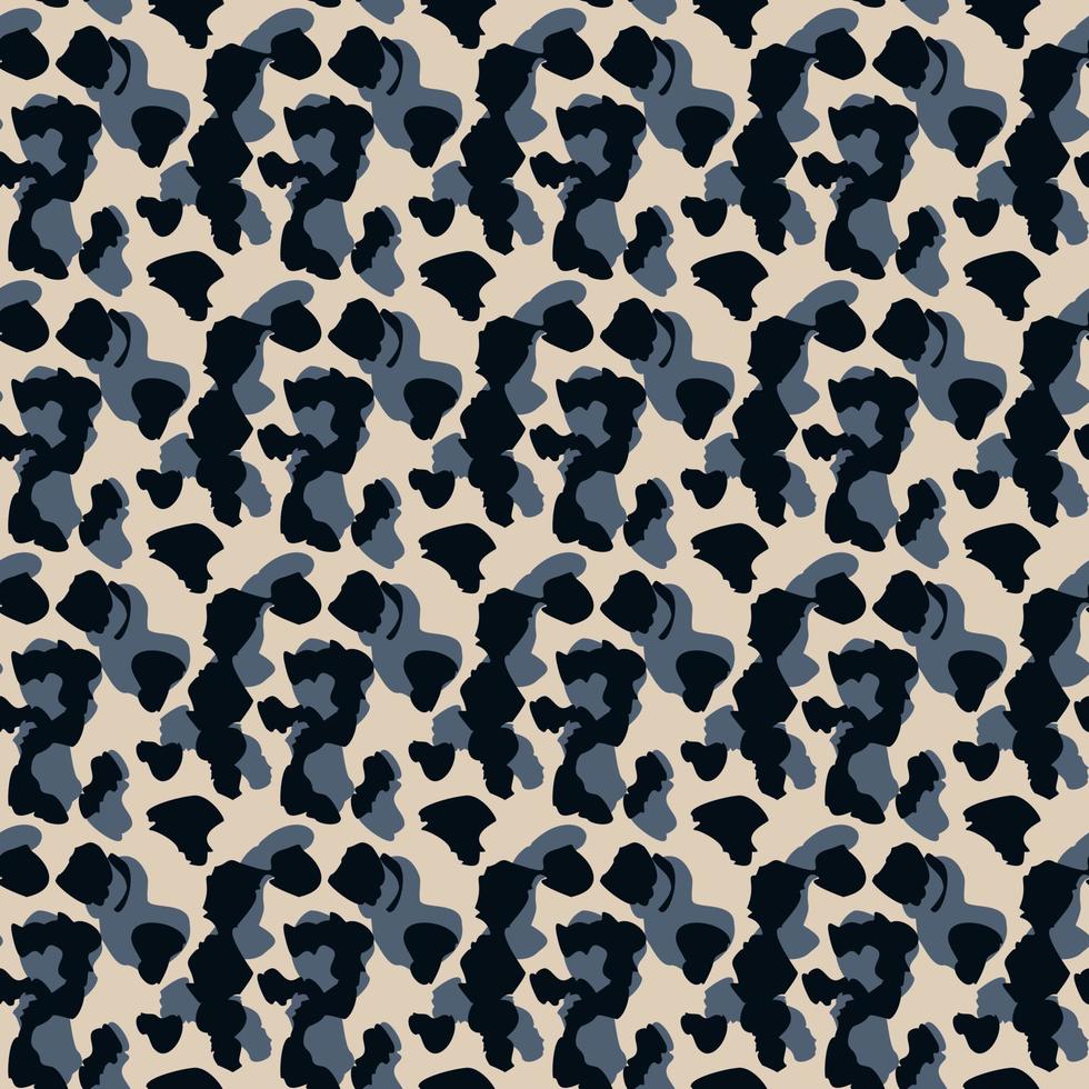Creative cheetah camouflage seamless pattern. Camo leopard elements background. vector