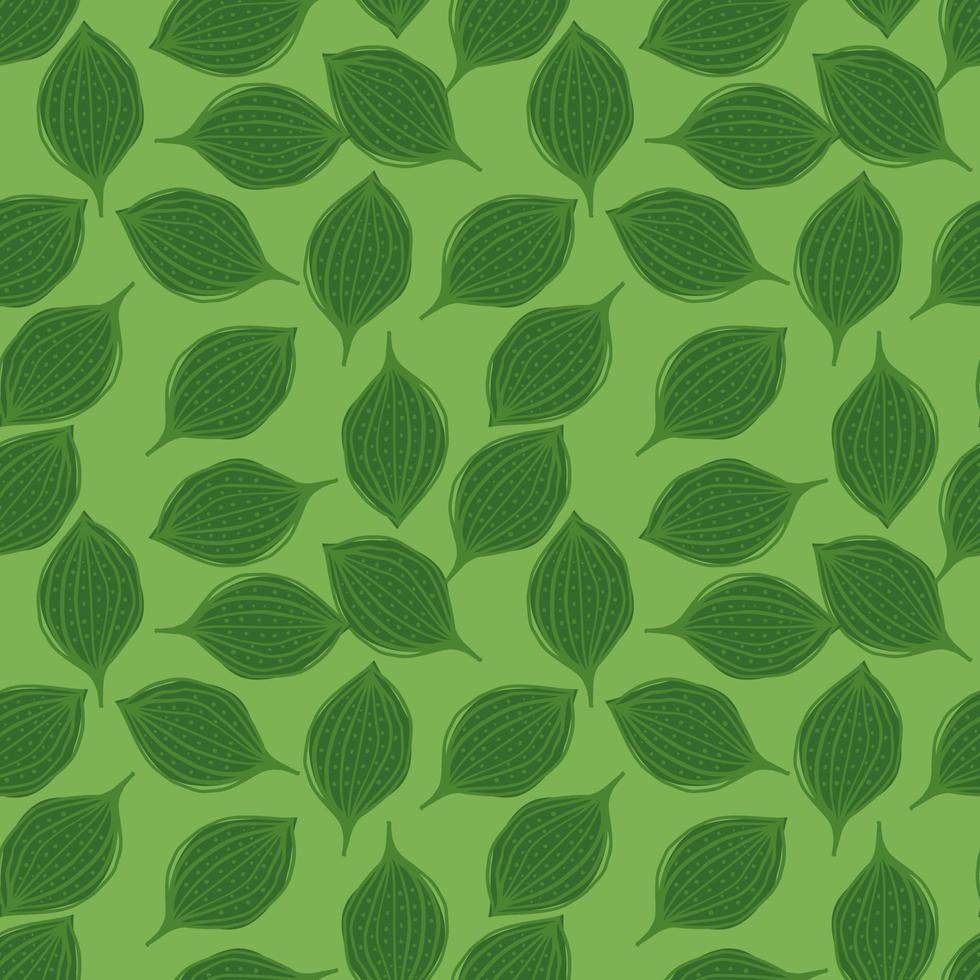 patrón sin costuras con hojas abstractas. fondo interminable de hojas. papel pintado floral contemporáneo. vector