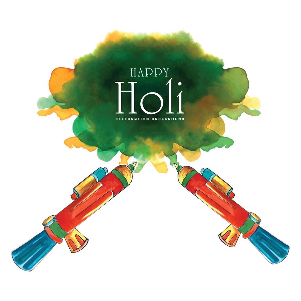 Holi celebration colorful for indian festival background vector