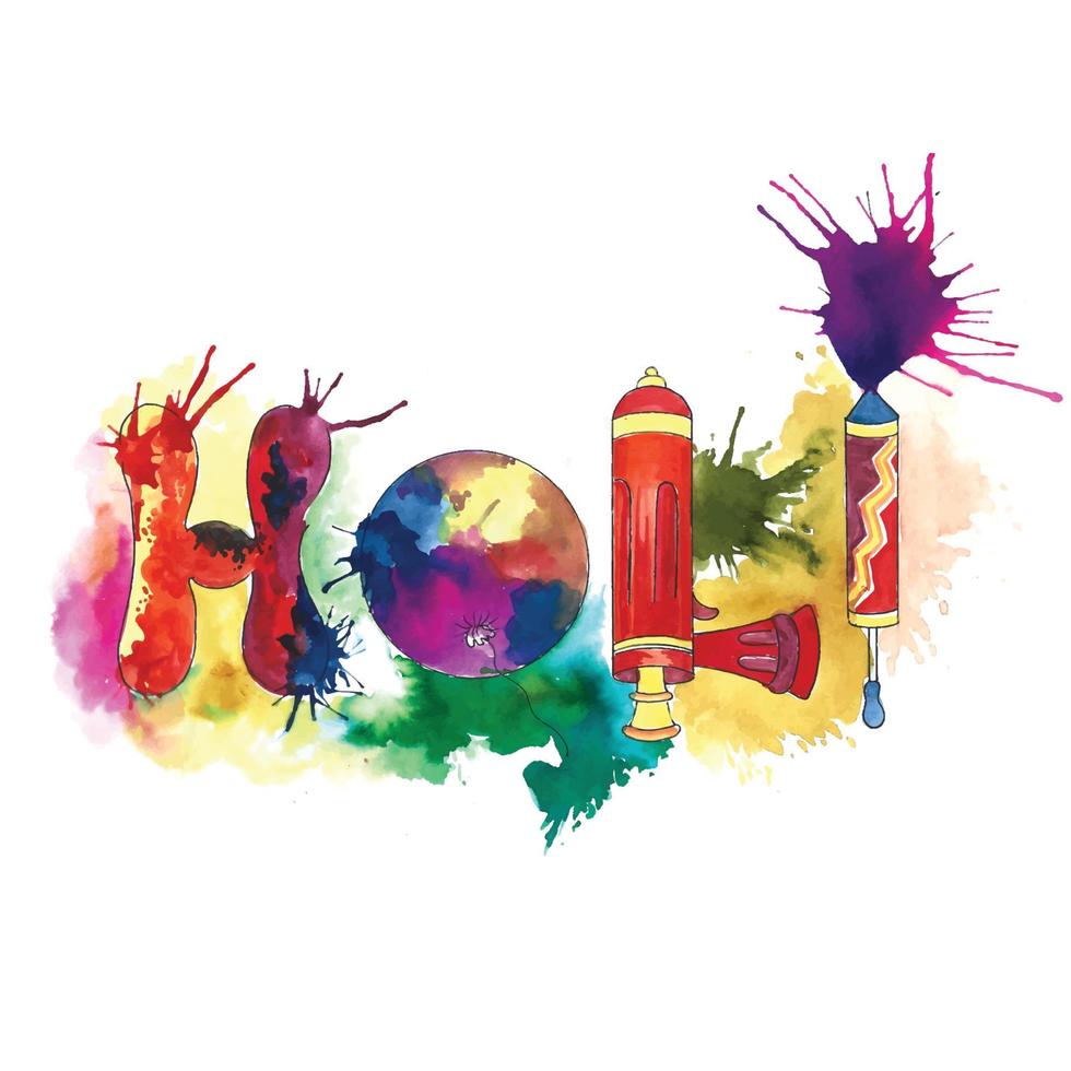 Beautiful holi festival of colors splash background vector