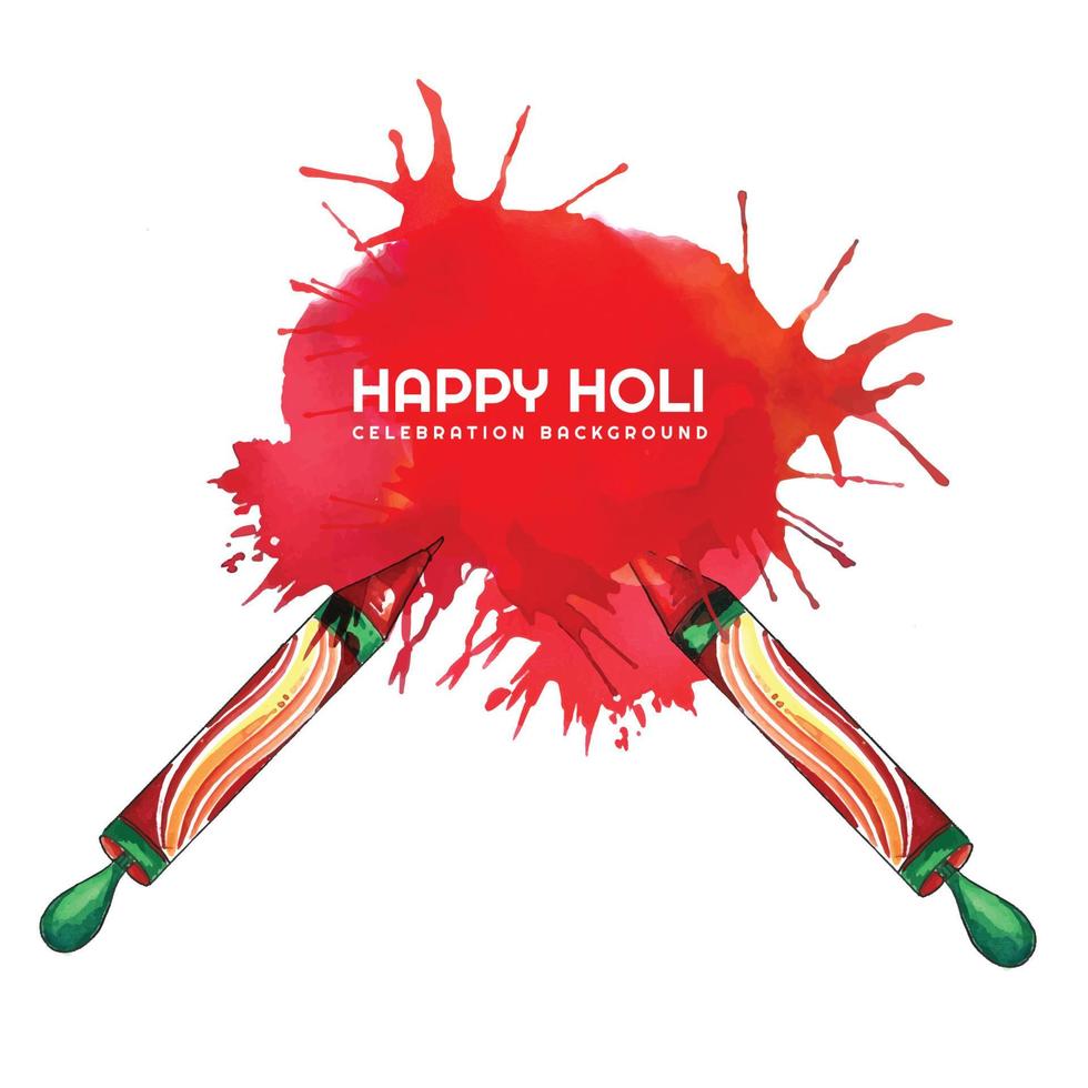 festival de colores celebración happy holi card background vector