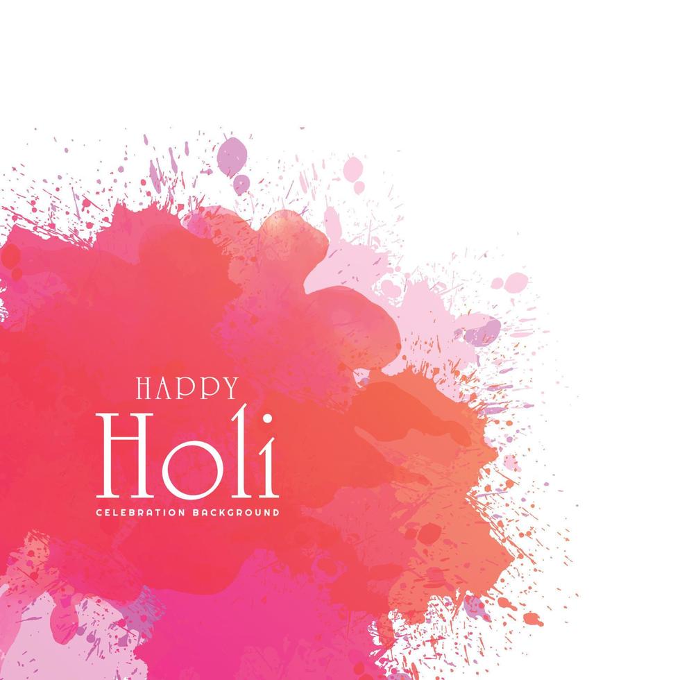 Indian holi traditional festival of colors card background vector