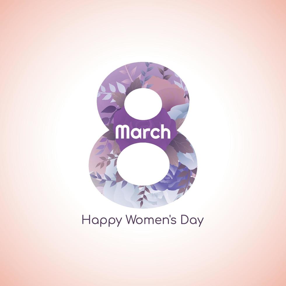 Happy Women's day celebration background design vector