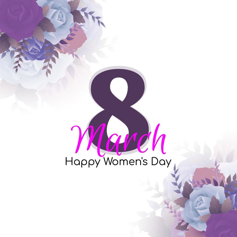 International Women's day celebration background design vector