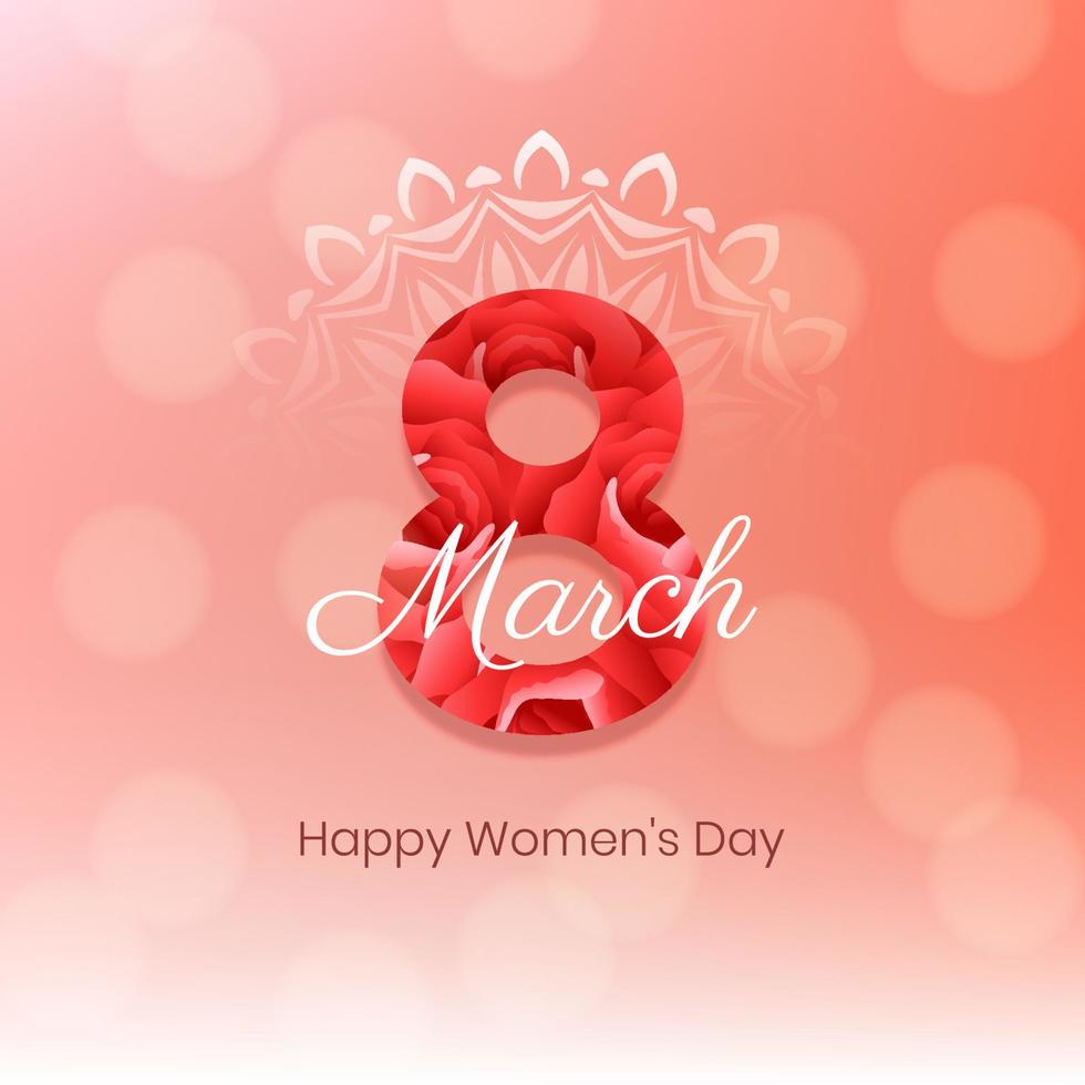 Happy Women's day celebration background design vector