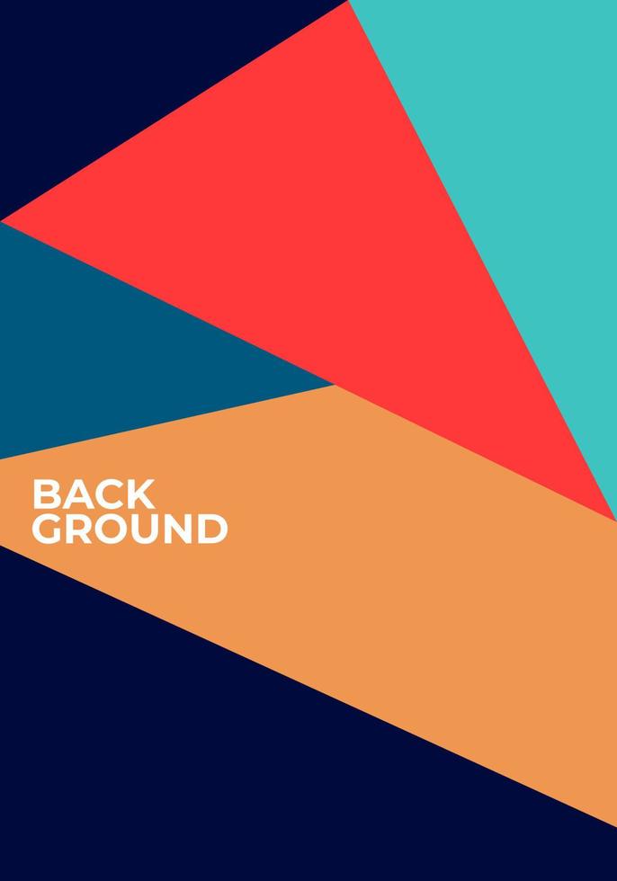 Vector Abstract Flat Geometric And Curve Colorful Background Pattern For Summer