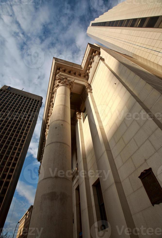 antiguo edificio del banco de montreal en winnipeg foto