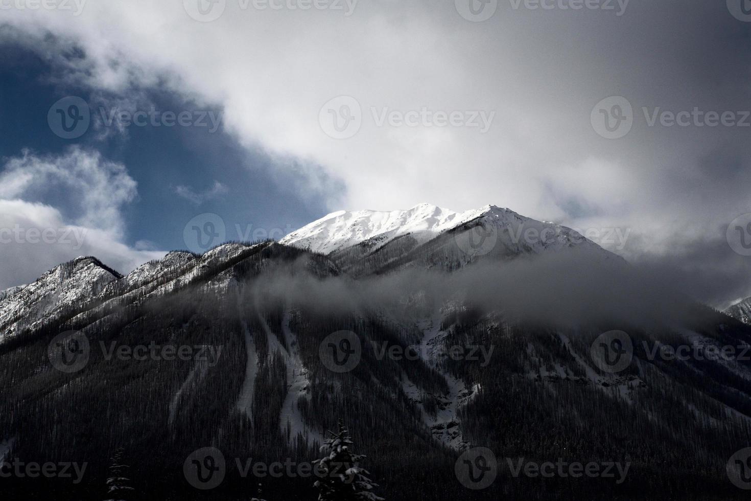 Rocky Mountains in winter photo