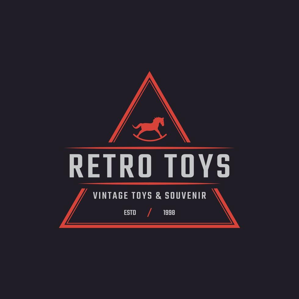 Classic Vintage Retro Label Badge Toys and Souvenir Logo Design Inspiration vector