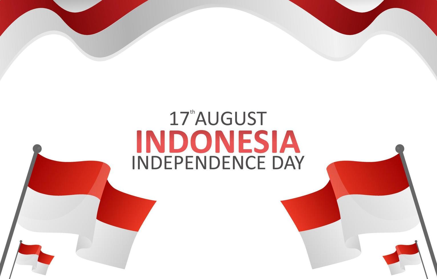 ilustración gráfica vectorial de las tarjetas de felicitación y carteles del 75º día de la independencia de Indonesia, diseño adecuado para el día de la independencia de Indonesia vector