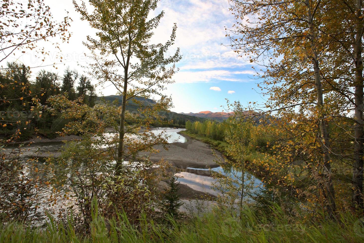 Pine River in scenic Alberta photo