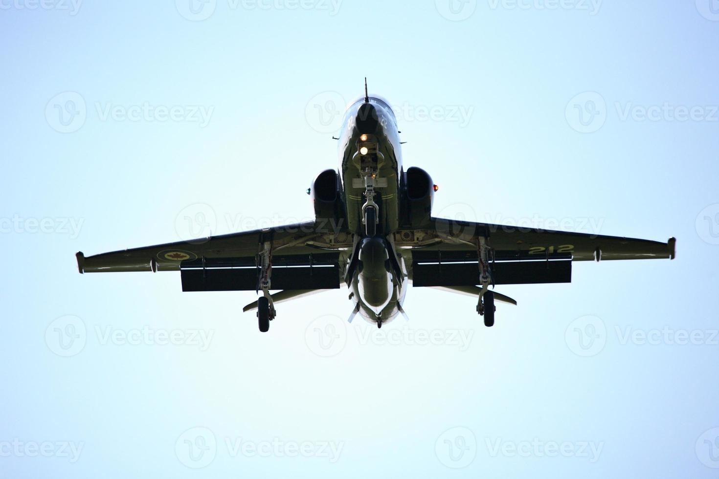 Hawk training jet coming in to land photo