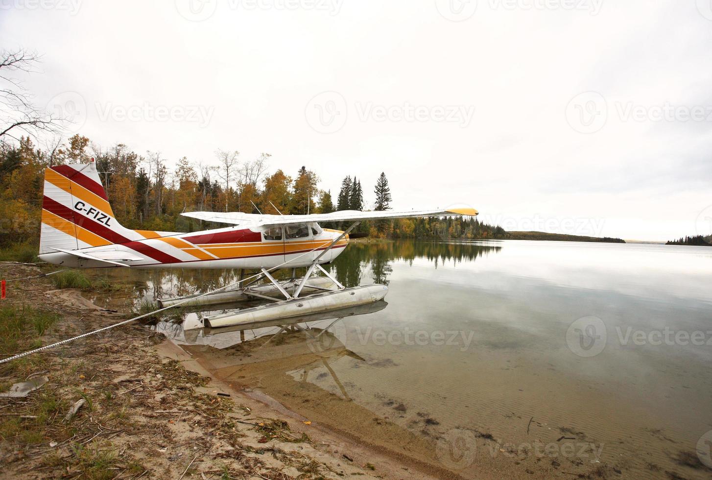 Float plane on a Saskatchewan lake photo