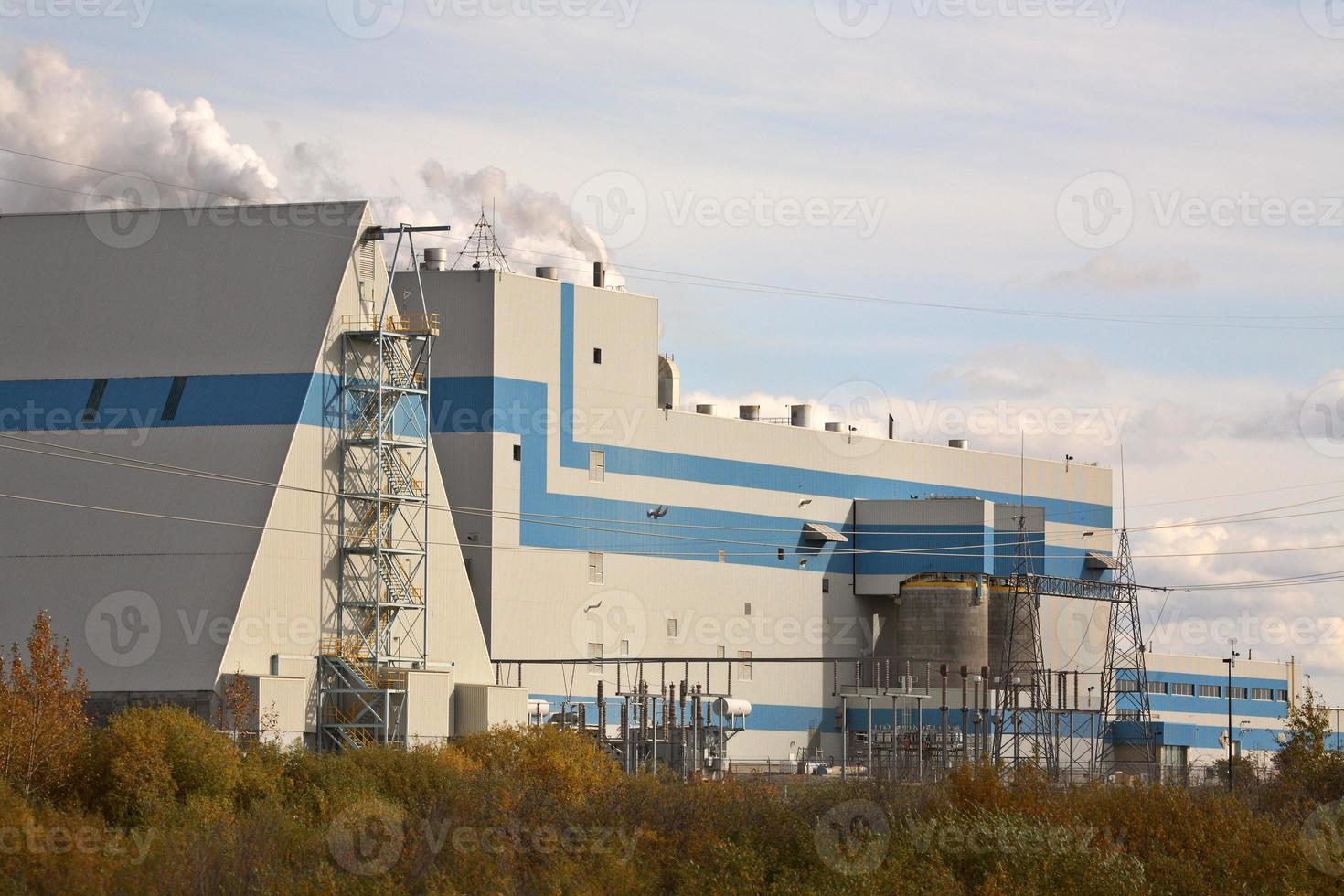 Meadow Lake pump and paper mill in scenic Saskatchewan photo