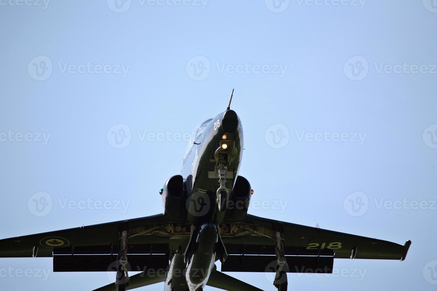 Hawk training jet coming in to land photo