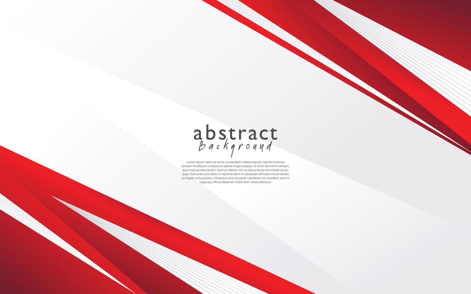 diseño de fondo abstracto moderno blanco rojo vector