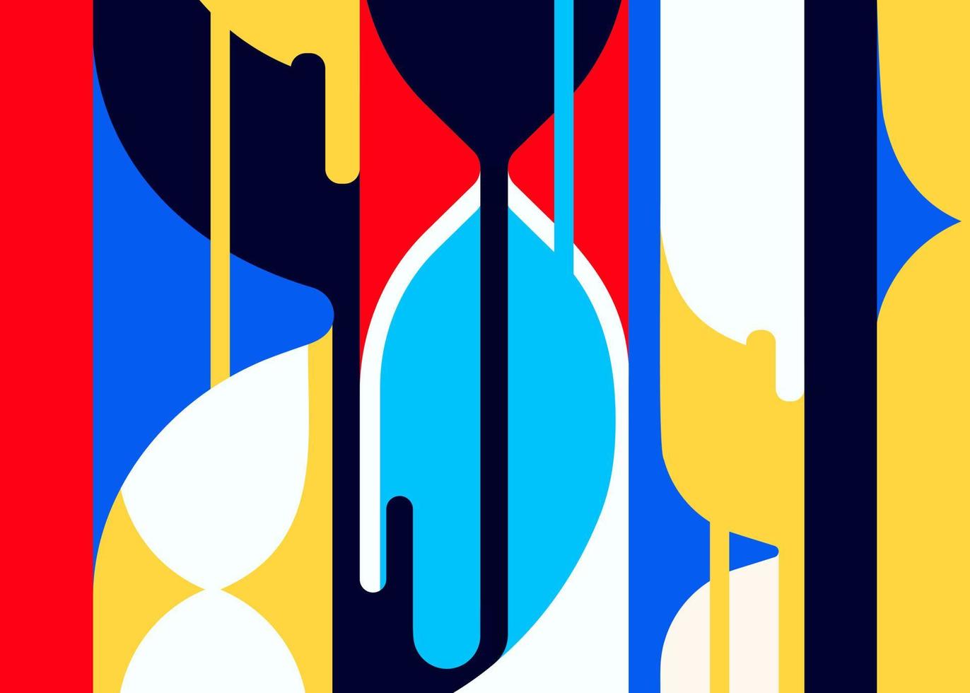 banner con relojes de arena abstractos. vector