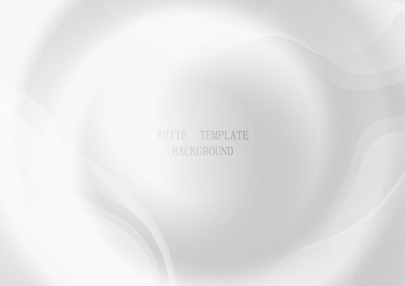 Abstract gradient white and gray decorative template wavy design. Overlapping with lines stripe design on white background. Illustration vector