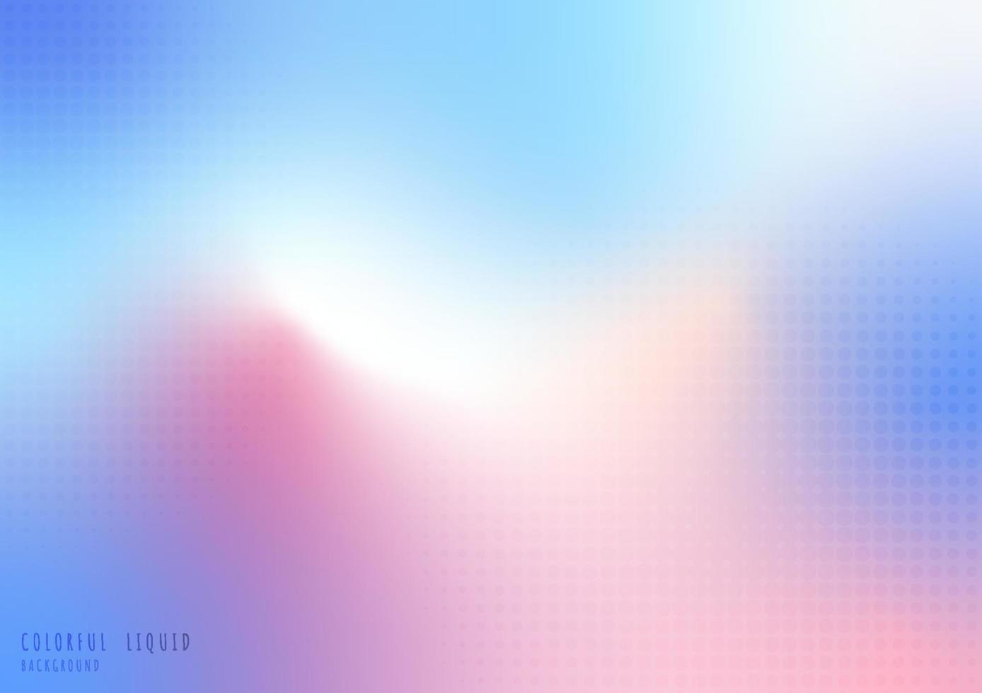 malla de degradado de colores luquid abstracto con ilustraciones decorativas de diseño de patrón de semitono de círculo. superposición de fondo de diseño de plantilla. ilustración vectorial vector