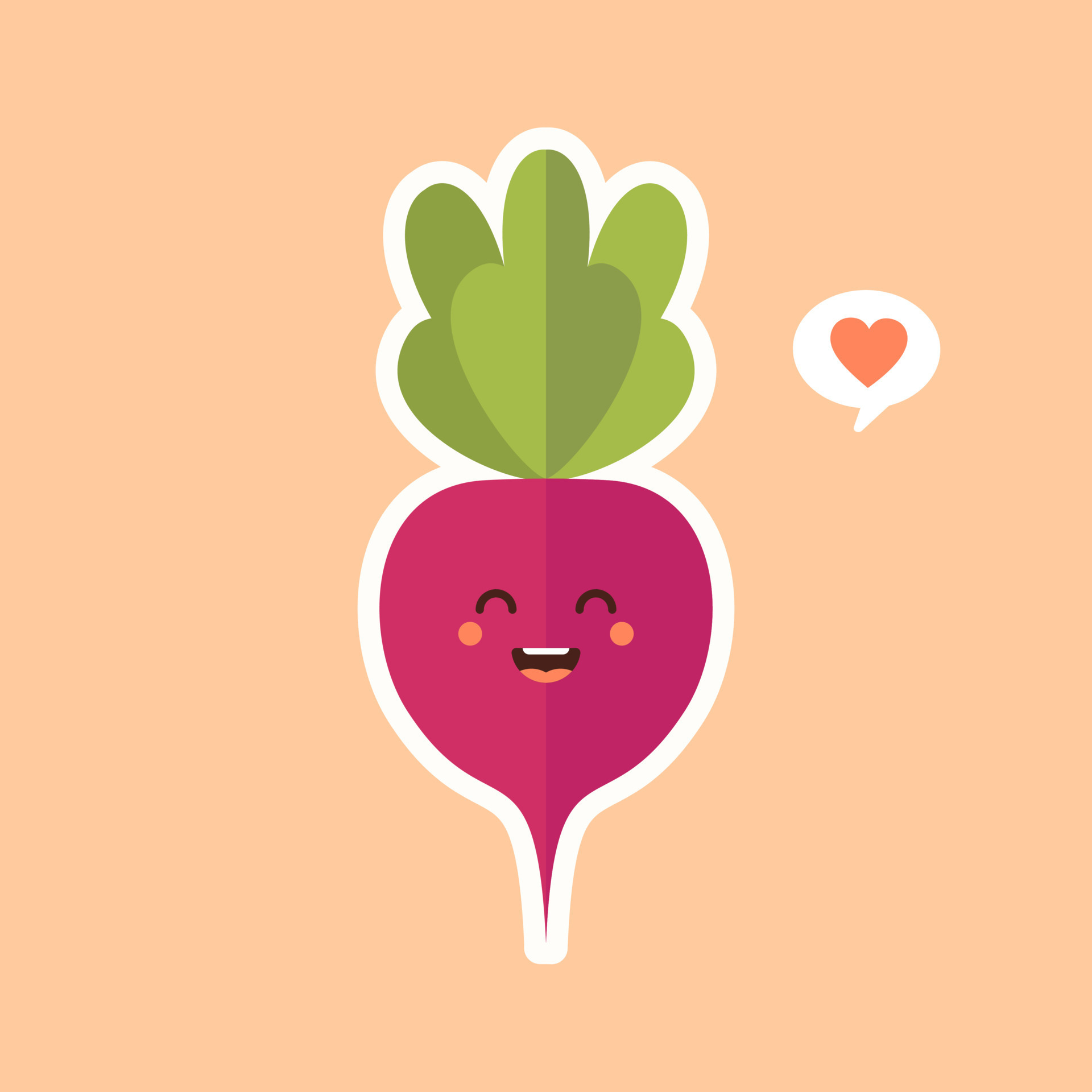 Cute and kawaii Beet. Beetroot. Healthy Food concept. Emoji Emoticon  collection. Cartoon characters for kids coloring book, colouring pages,  t-shirt print, icon, logo, label, patch, sticker. 6255030 Vector Art at  Vecteezy