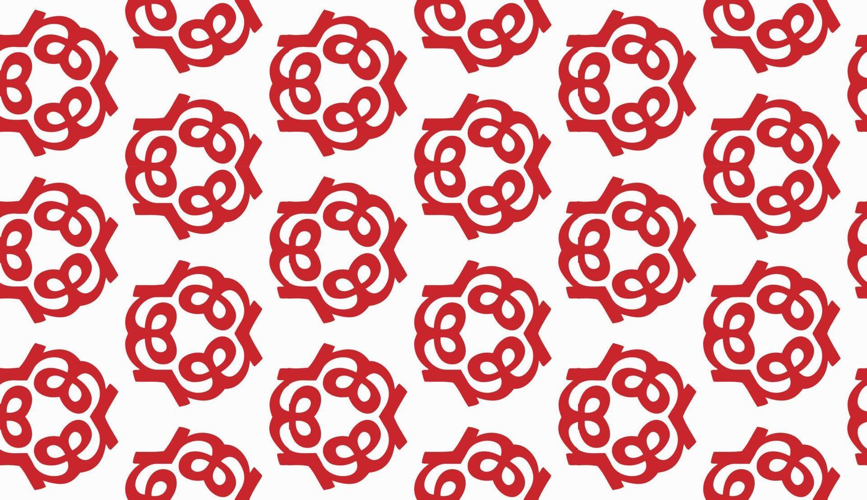 Red and white color seamless pattern texture and template. Multicolored. Colorful ornamental graphic design. vector