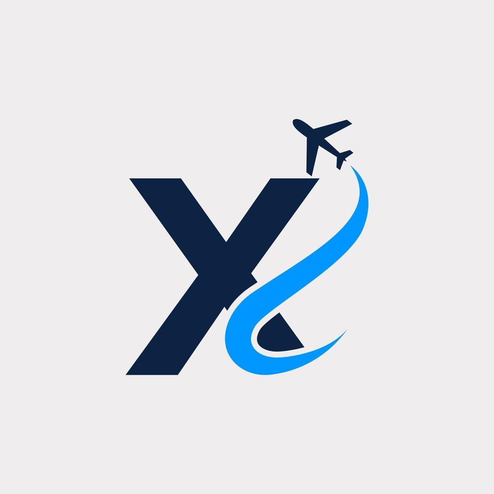 Creative Initial Letter X Air Travel Logo Design Template. Eps10 Vector