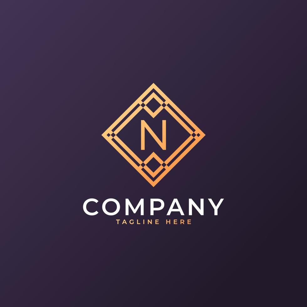 Law Firm Letter N Logo Design Template Element vector