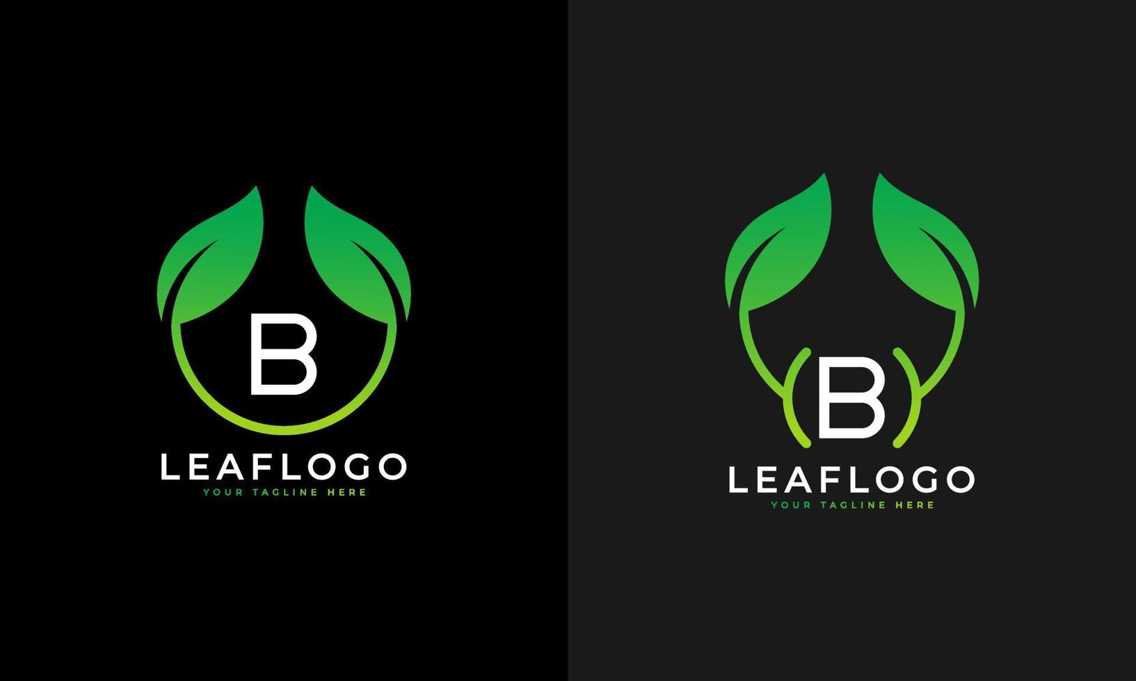 Nature Green Leaf Letter B Logo Design. monogram logo. Green Leaves Alphabet Icon. Usable for Business, Science, Healthcare, Medical and Nature Logos.Flat Vector Logo Design Template Element. Eps10