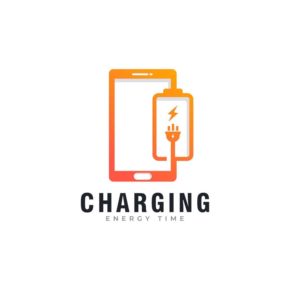 Charging Icon. Battery Fast Charge Logo Design Inspiration vector