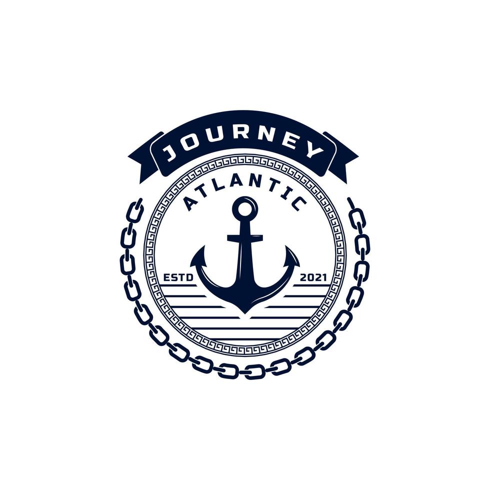 Vintage Nautical Anchor Emblem. Anchor Marine Badges Ship Boat Logo Design  Template Element 6257597 Vector Art at Vecteezy