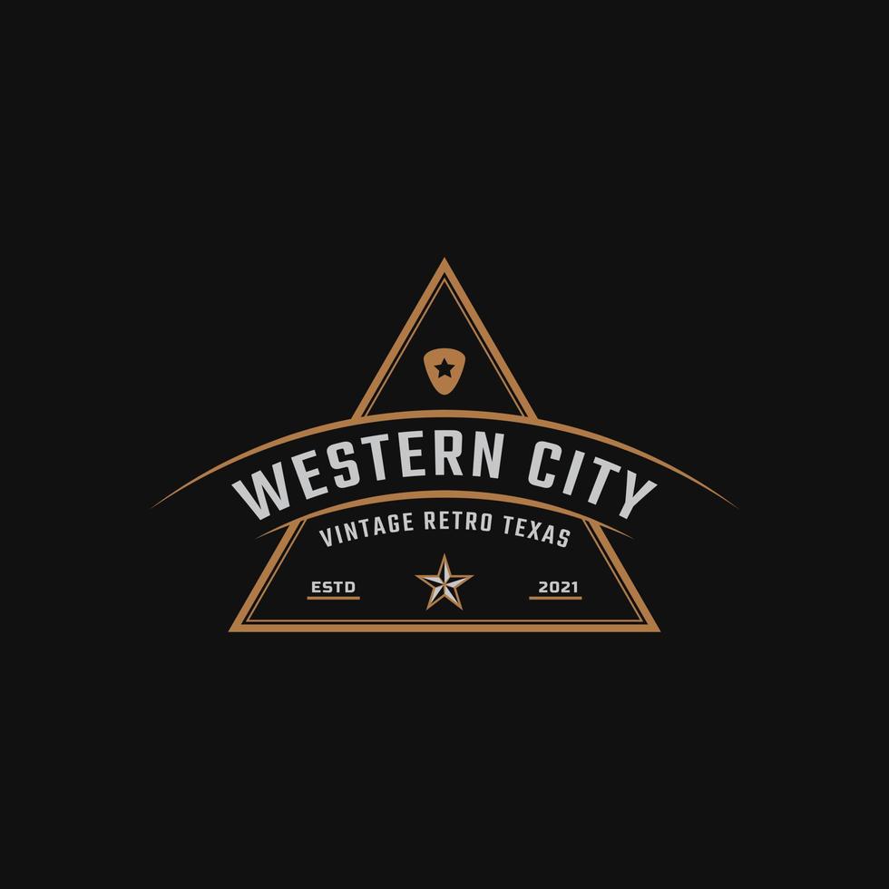 Classic Vintage Retro Label Badge for Western Country Texas ...