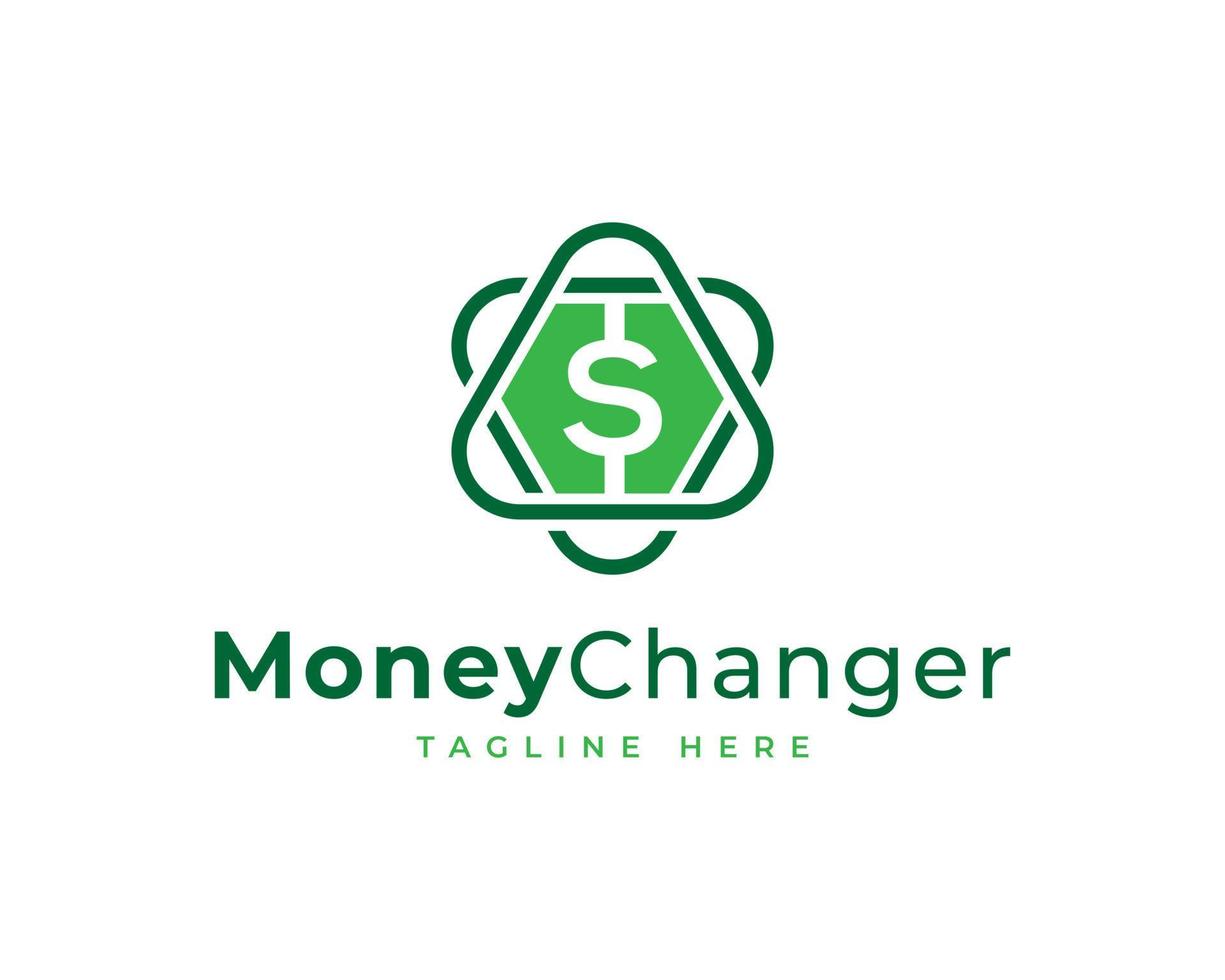 Money Changer with Dollar Icon Logo Design Template Element vector