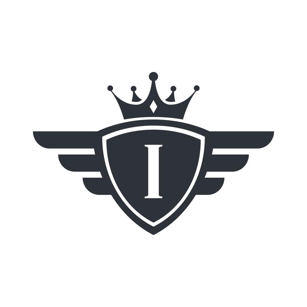 Letter I Royal Sport Victory Emblem Logo Design Inspiration vector