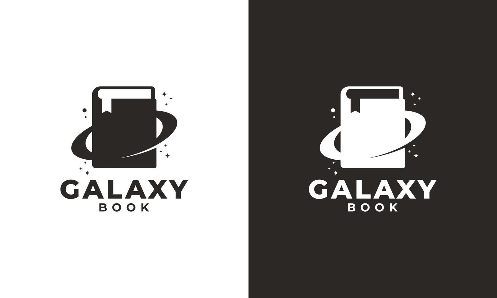 Galaxy Book Logo. Book Planet Icon Logo Design Template Element vector