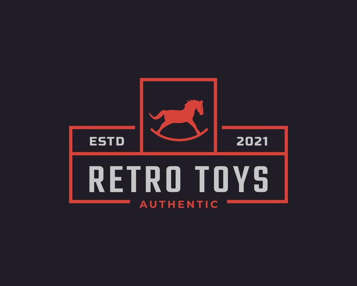 Classic Vintage Retro Label Badge Toys and Souvenir Logo Design Inspiration vector