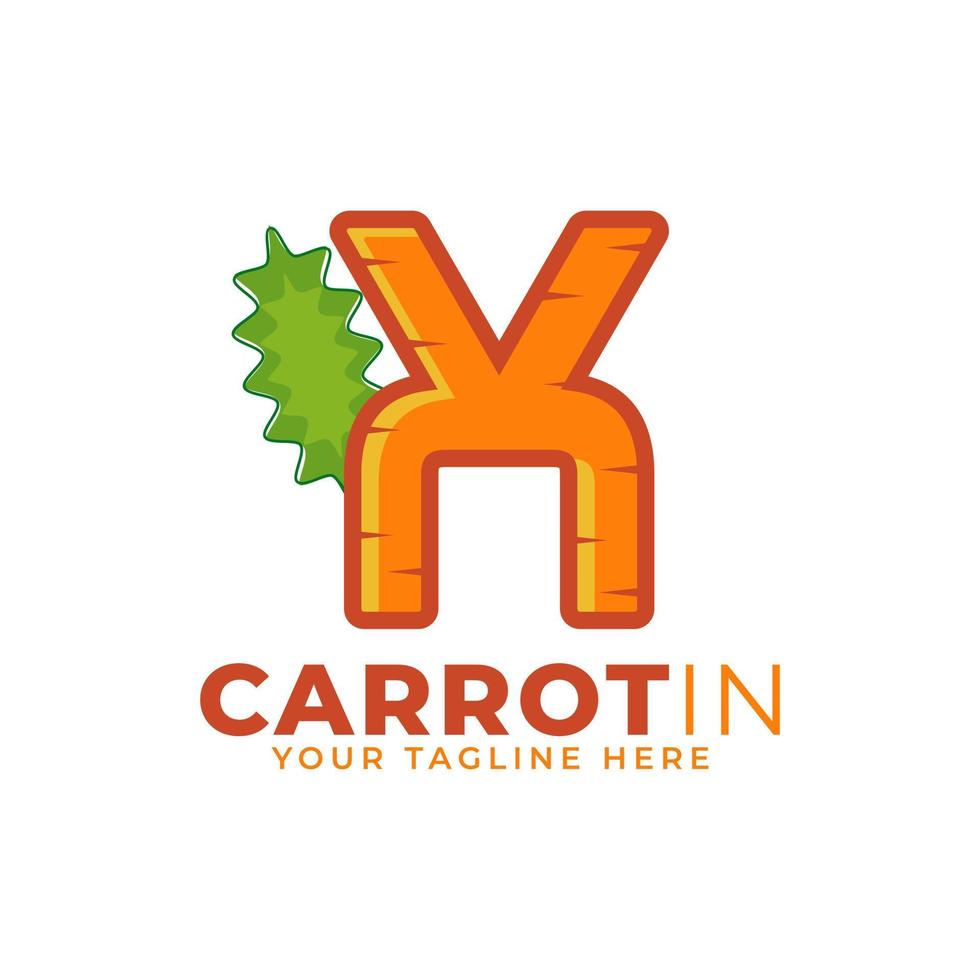 Initial Letter X Carrot Logo Design Vector. Designed for Web Site Design, Logo, App, UI vector