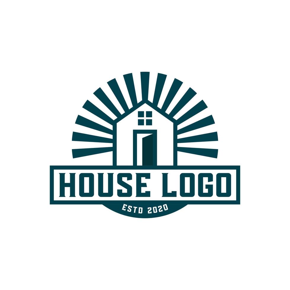 diseño de logotipo inmobiliario creativo. logotipo vectorial de propiedad y construcción. vector