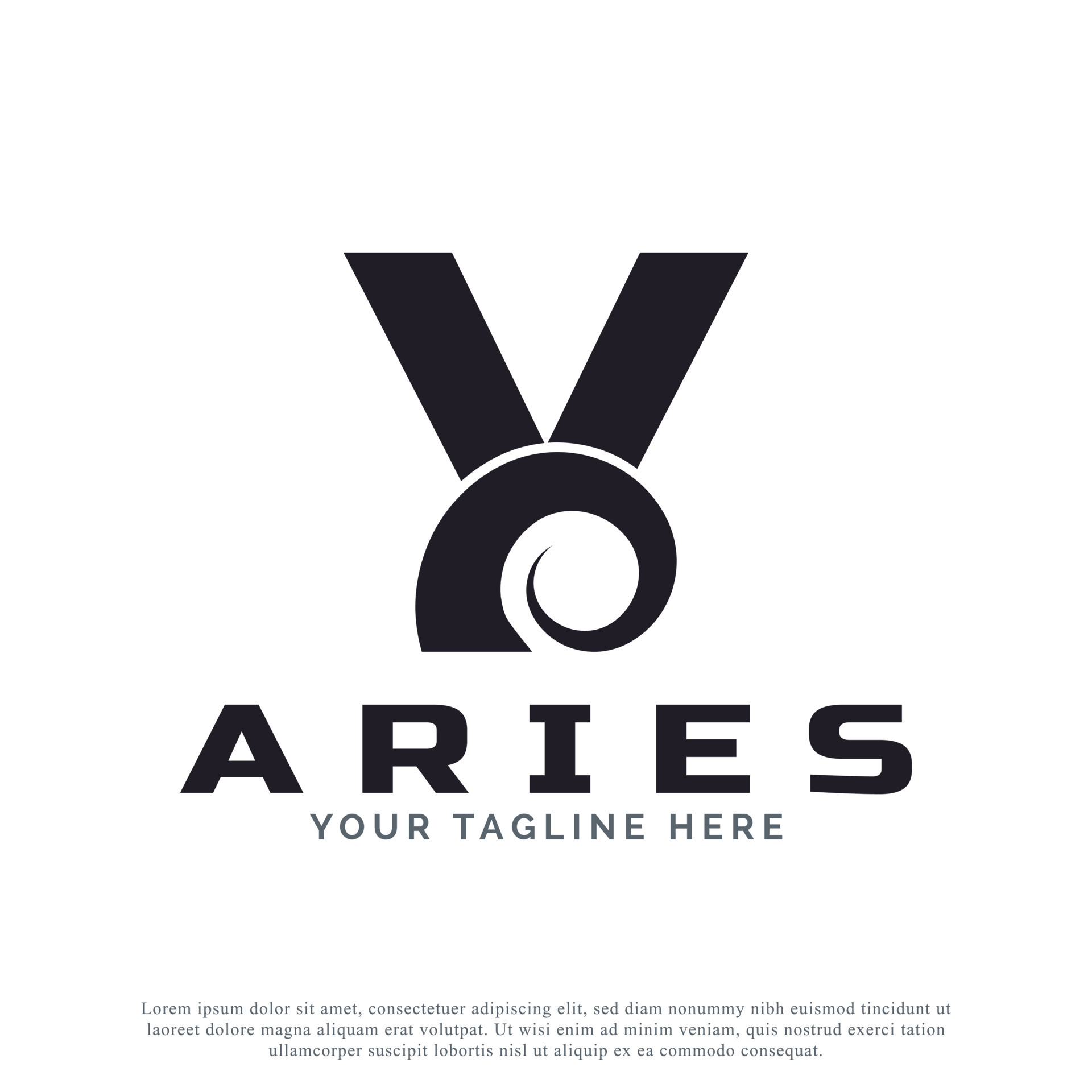 Initial Letter Y with Goat Ram Sheep Horn for Aries Logo Design  Inspiration. Animal Logo Element Template 6259479 Vector Art at Vecteezy