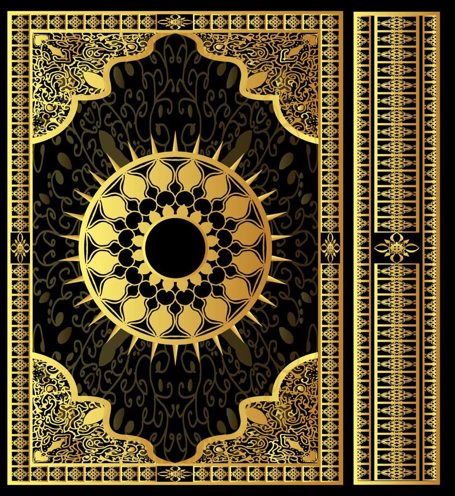 diseño de portada de libro de corán islámico que significa vector libre premium sagrado corán