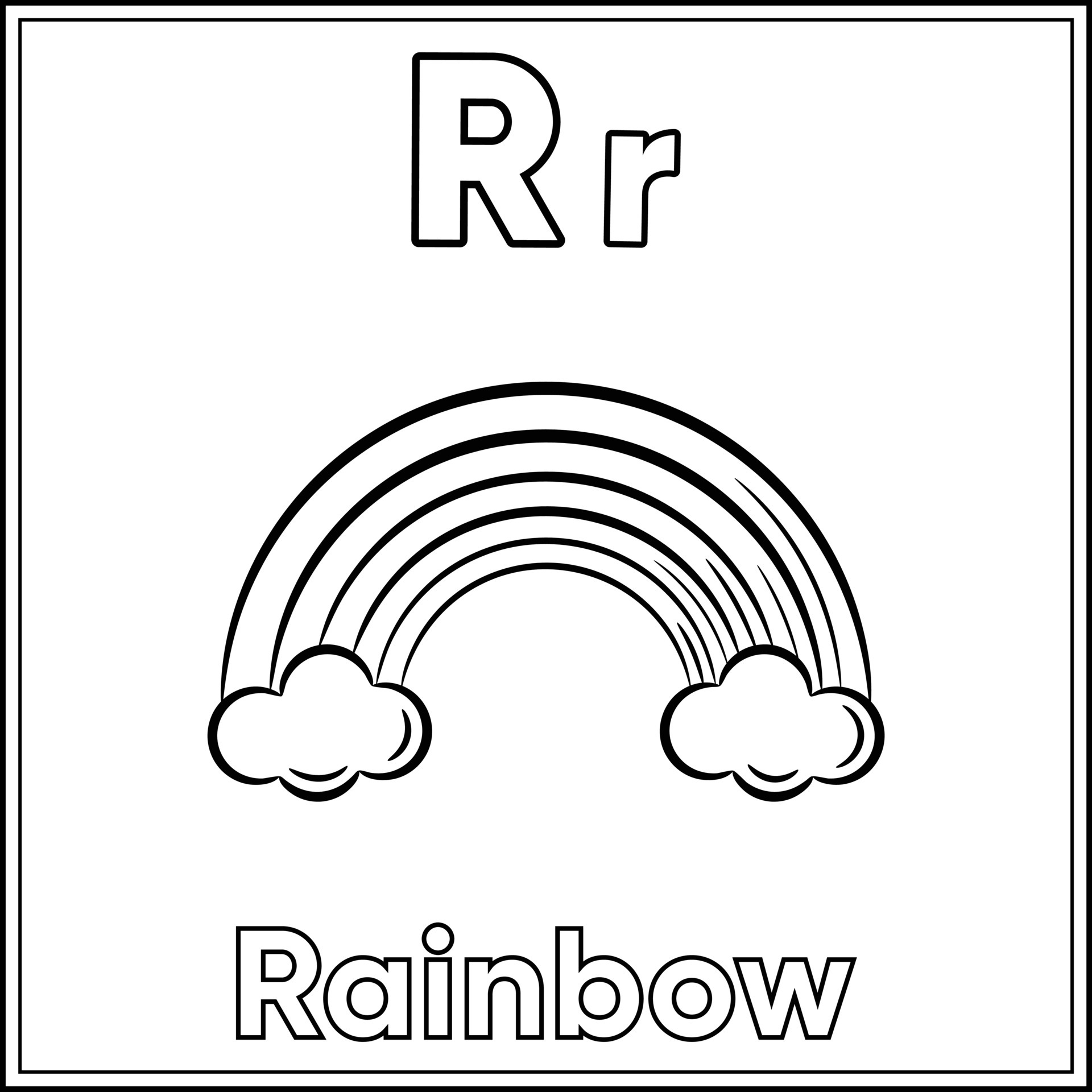 Rainbow Alphabet Vector Art, Icons, and Graphics for Free Download