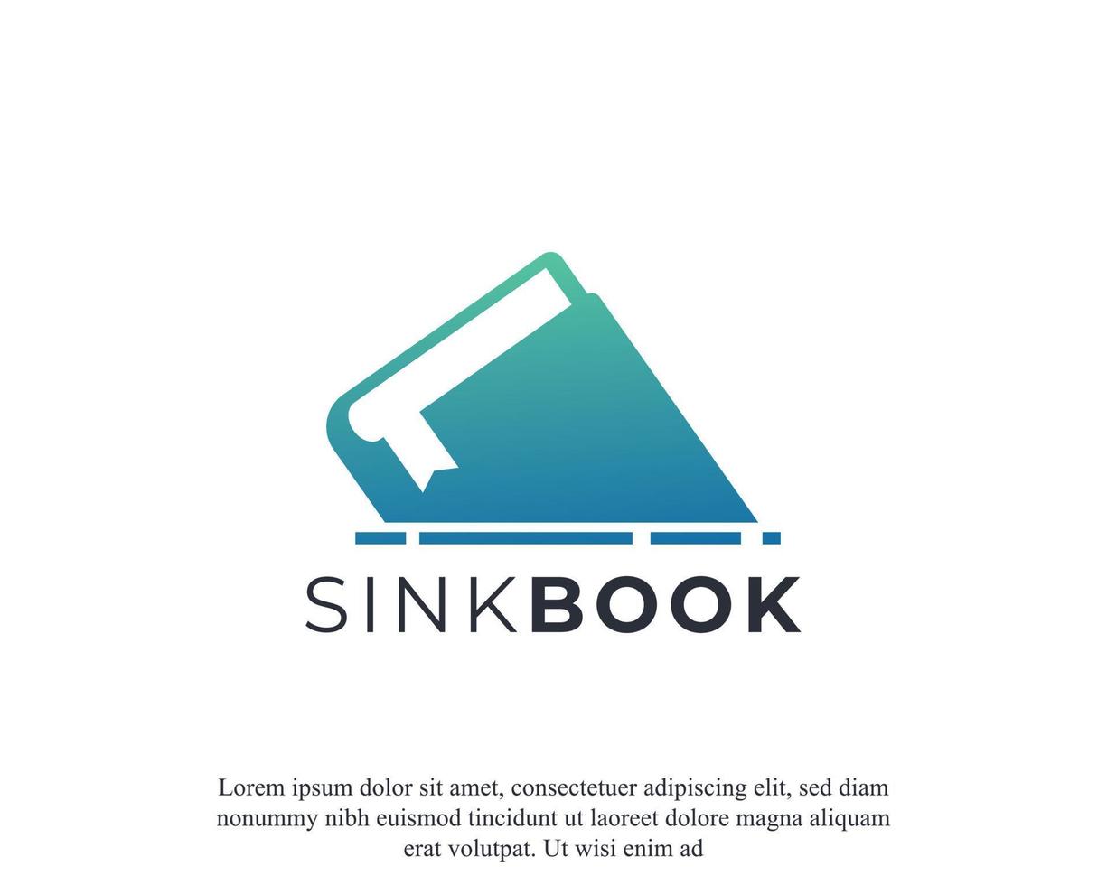 Modern Book Logo Education Vector Design Template Element