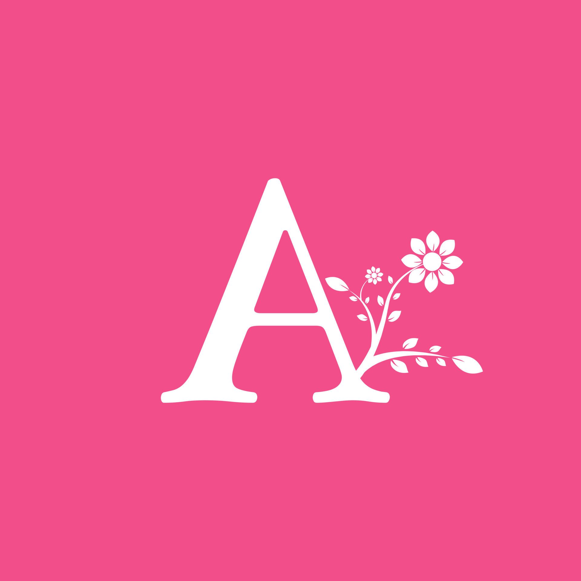 Letter A Linked Fancy Logogram Flower. Usable for Business and Nature  Logos. 6260247 Vector Art at Vecteezy