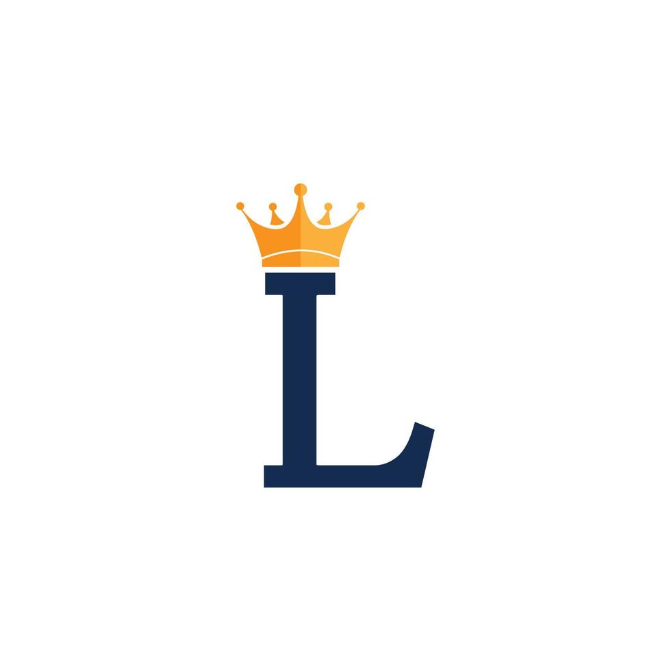 Initial Letter L with Crown Logo Branding Identity Logo Design Template vector