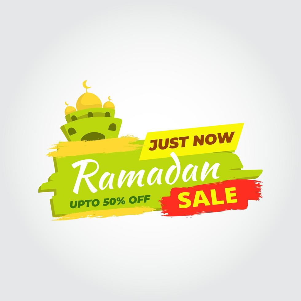 Ramadan Kareem Sale Design Vector. Suitable For Greeting Card, Poster And Banner vector
